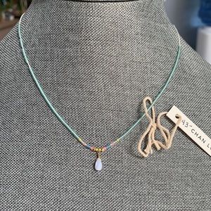 CHAN LUU Dainty beaded and gold over .925 Necklace-NWT